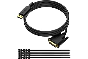 DisplayPort to DVI Cable 10FT, DP to DVI-D Adapter Cord, 1080P Resolution