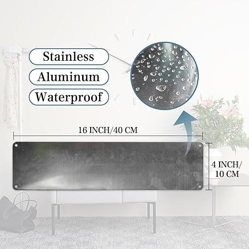 Miniatura 2 de Letrero de metal vintage con texto en inglés Stay Positive Work Hard Make It Happen, 3 unidades