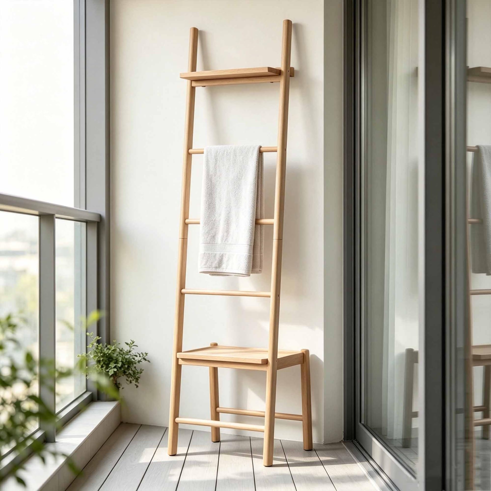 65'' Tall Standing Towel Racks, Pool Towel Stand Blanket Holder (5-tier)
