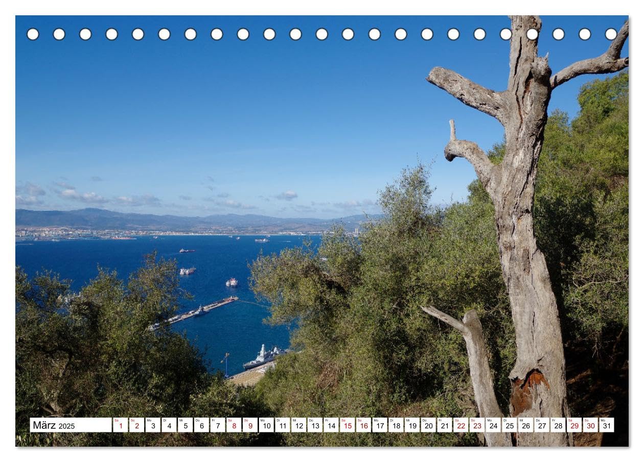Gibraltar - Großbritannien am Mittelmeer (Tischkalender 2025 DIN A5 quer), CALVENDO Monatskalender: Streifzug durch Europas letzte Kolonie (CALVENDO Orte)