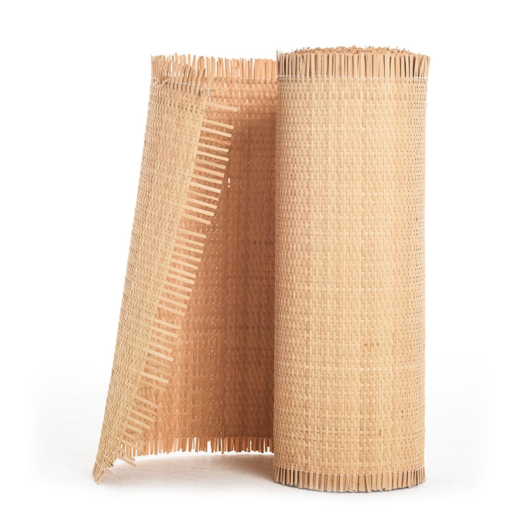 Rotolo di tessuto in rattan naturale da 50,8 cm, 20 x 394 cm, per mobili e sedie, materiale a rete intrecciata, decorazione per la casa fai da te, ecologica e durevole