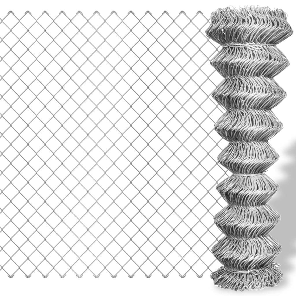 Valla de Tela metálica Acero galvanizado Plateado 15x1,25 m, Alambradas para Fincas, Malla Metalica, Alambre De Espino, Valla Metalica, Malla Ganadera, Malla Cinegética