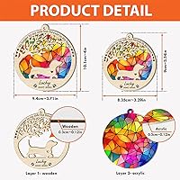 Vista 4 de Chihuahua - Adorno personalizado para atrapasoles para perros, regalo de pérdida de condolencias de mascotas, atrapasoles conmemorativo para perros