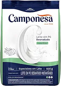 Camponesa - Leite em Pó Desnatado Instantâneo Rico em Vitaminas 500g