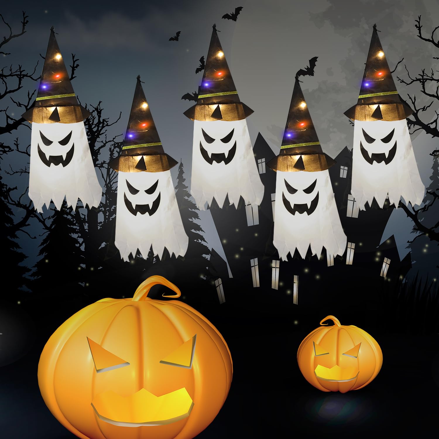 Décoration Halloween Briseur De Tombe Lumineux Animé - Extérieur Fun World - Neuf