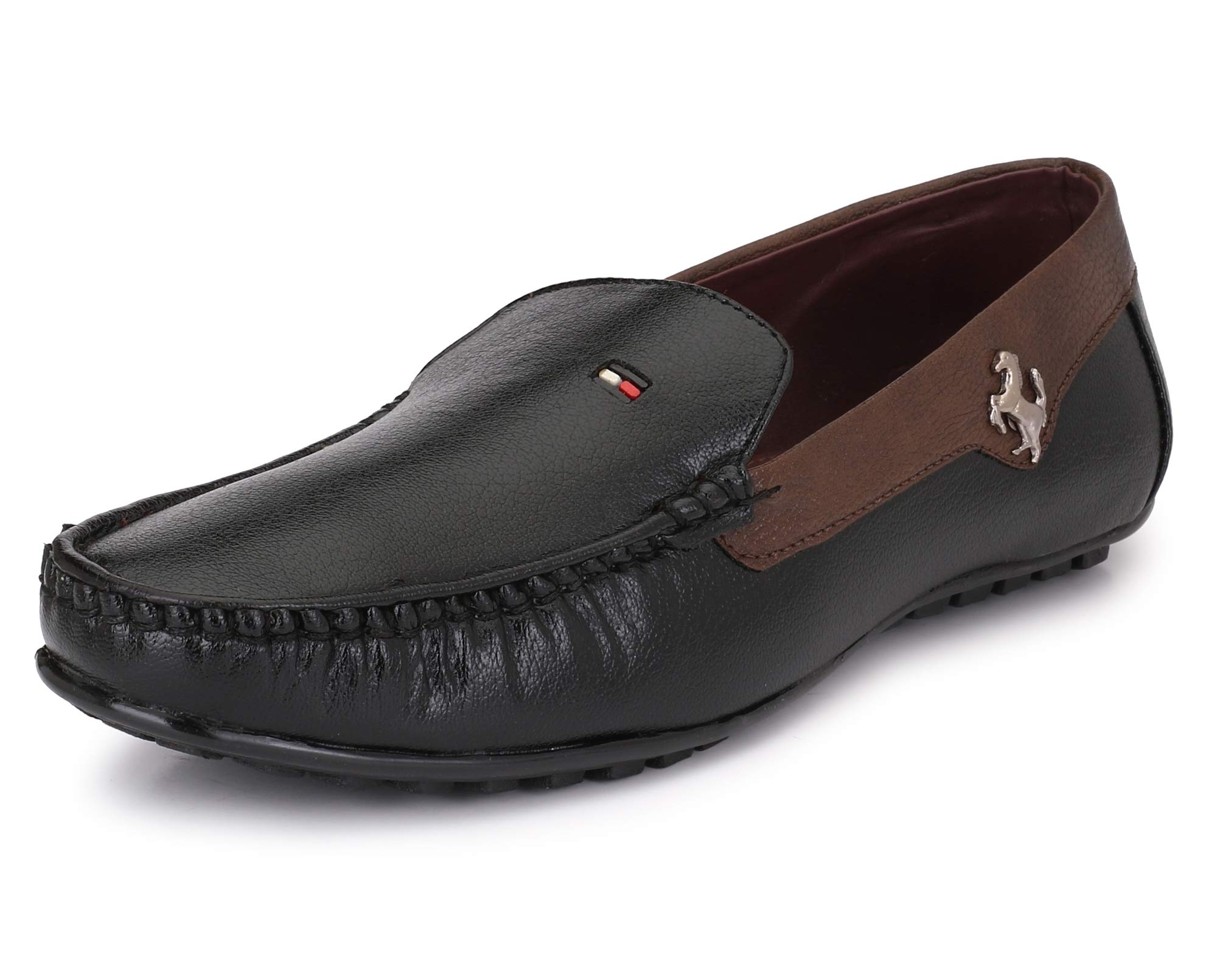 QHAN Mens Tan Loafer with Brown Matching (10, Black) (B07G4KNPXV) Amazon Price History, Amazon Price Tracker