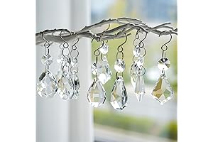 12pcs Glass Crystal Chandelier Prisms, Hanging Crystals for Decoration