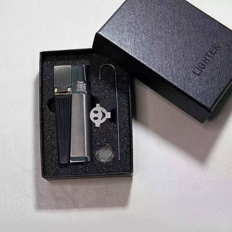 Encendedor portátil recargable de gas butano con llama suave miniatura 4