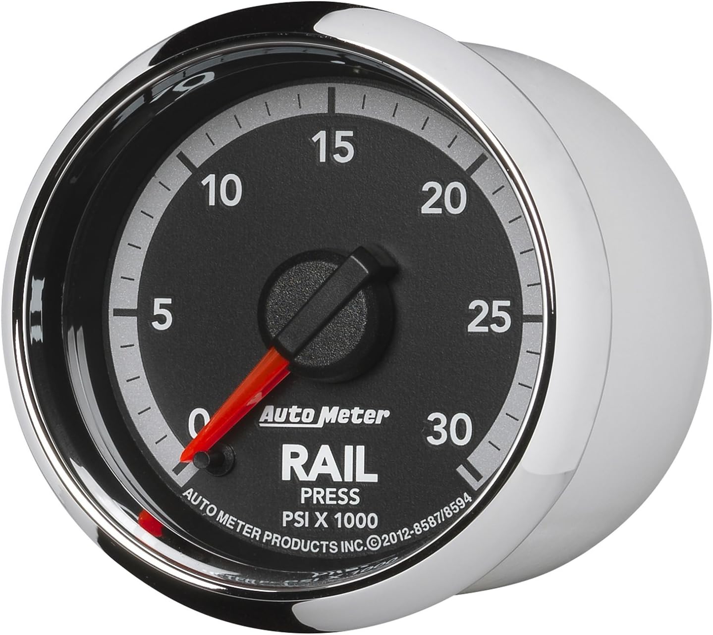 Auto Meter 8594 Factory Match 2-1/16" Electric Fuel Rail Pressure Gauge (0-30K PSI, 52.4mm)