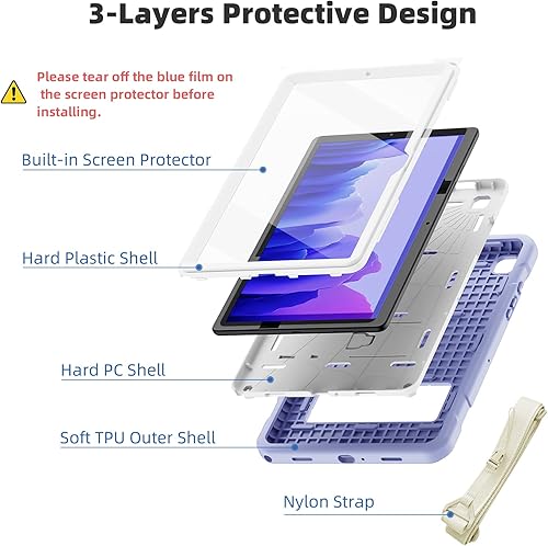 Miniatura 3 de TSQQST Funda para Galaxy Tab A7 Lite (SM-T220T225T227U) para niños 2021 de 8.7 pulgadas Funda delgada a prueba de golpes con protector de