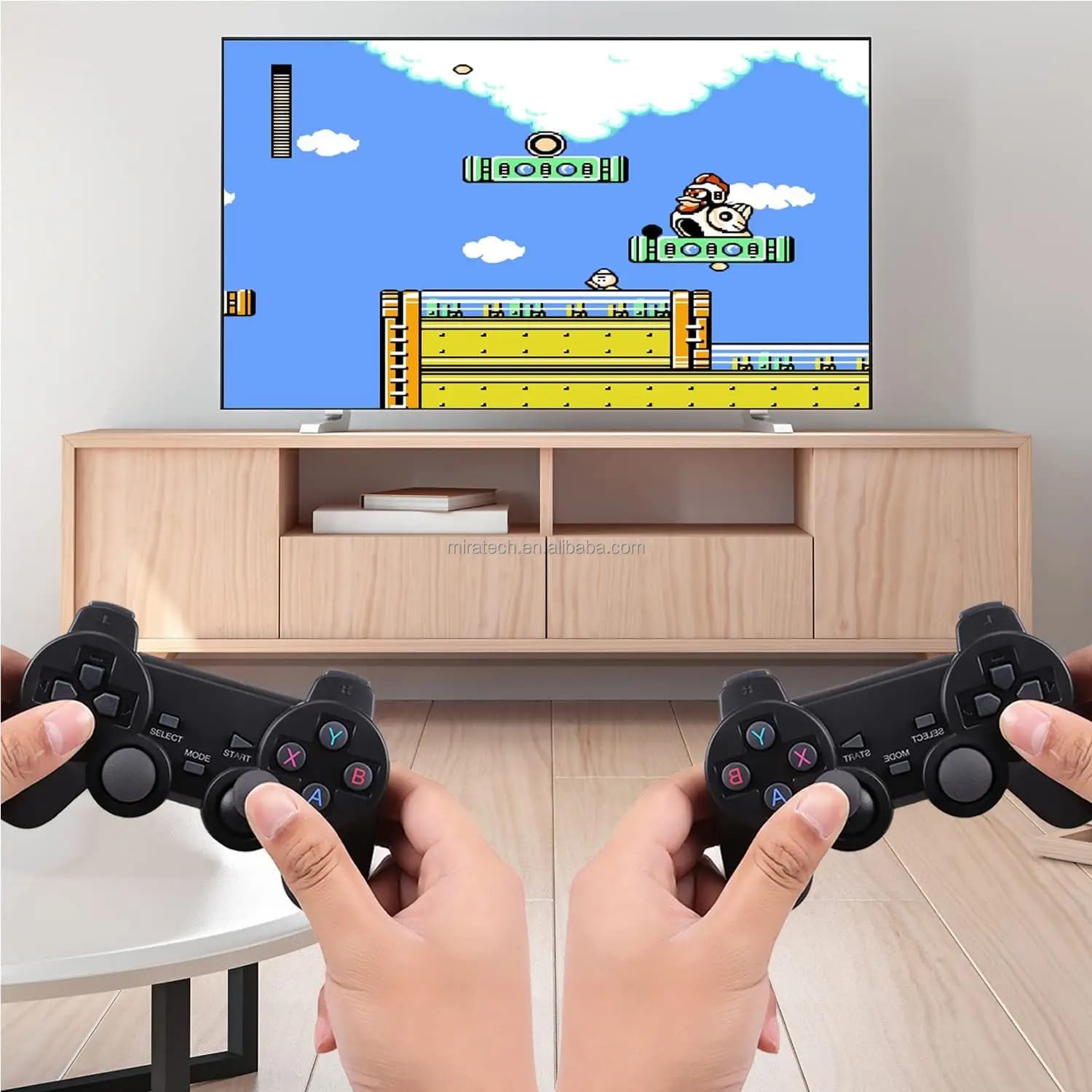 Zyamalox M8-S video game Stick 4K 10000 3D games for kids 64GB HD Mini Consola Retro Video Game Consoles For PS1 Classic Wireless Remote control video game for tv-image-44