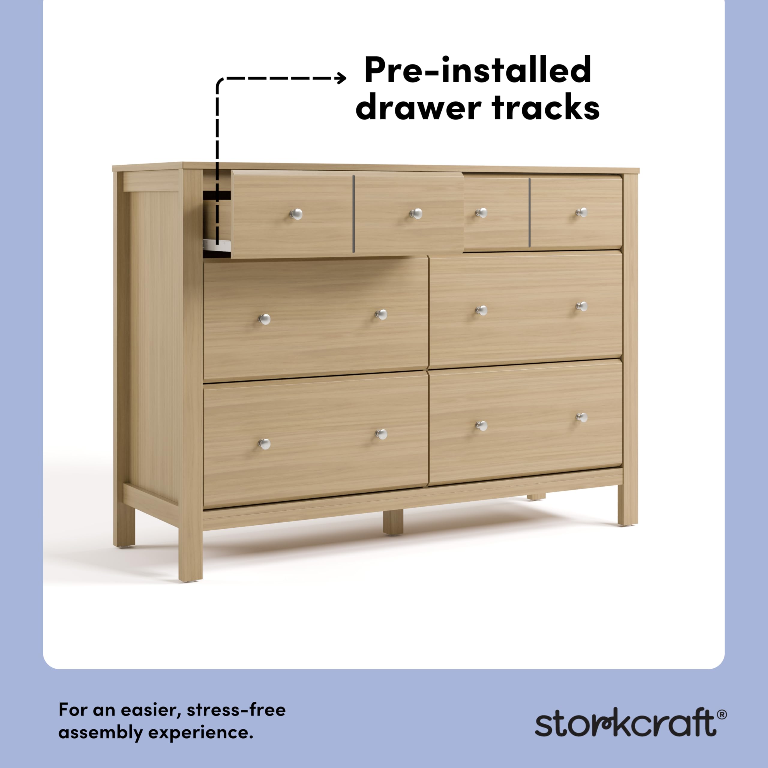 Amazon.com : Storkcraft Horizon 6 Drawer Dresser (Driftwood)  GREENGUARD  Gold Certified Dresser for Nursery & Kids' Room, Modern Storage with  Interlocking Drawer System : Baby