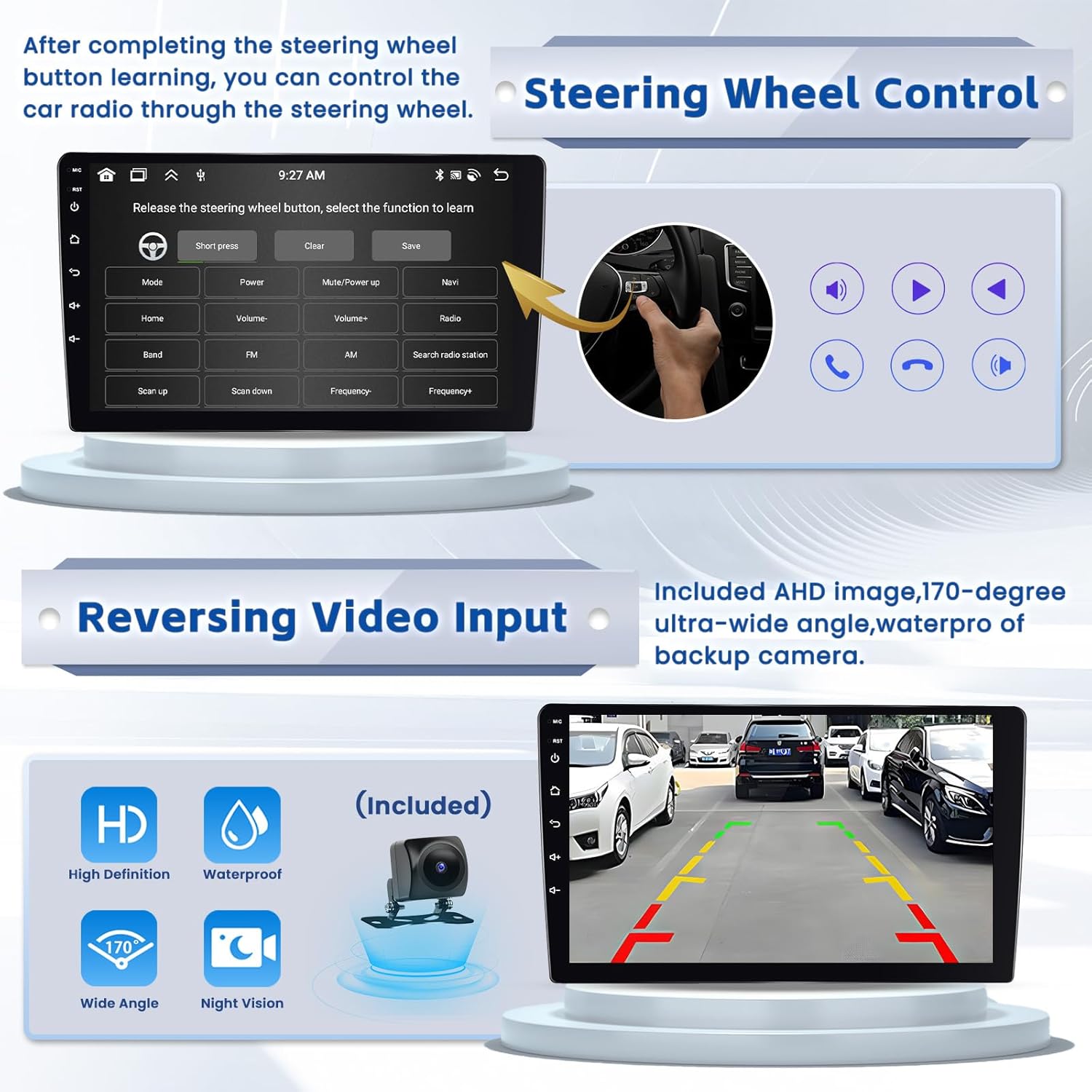 Steering Wheel Control and Reversing Video Input