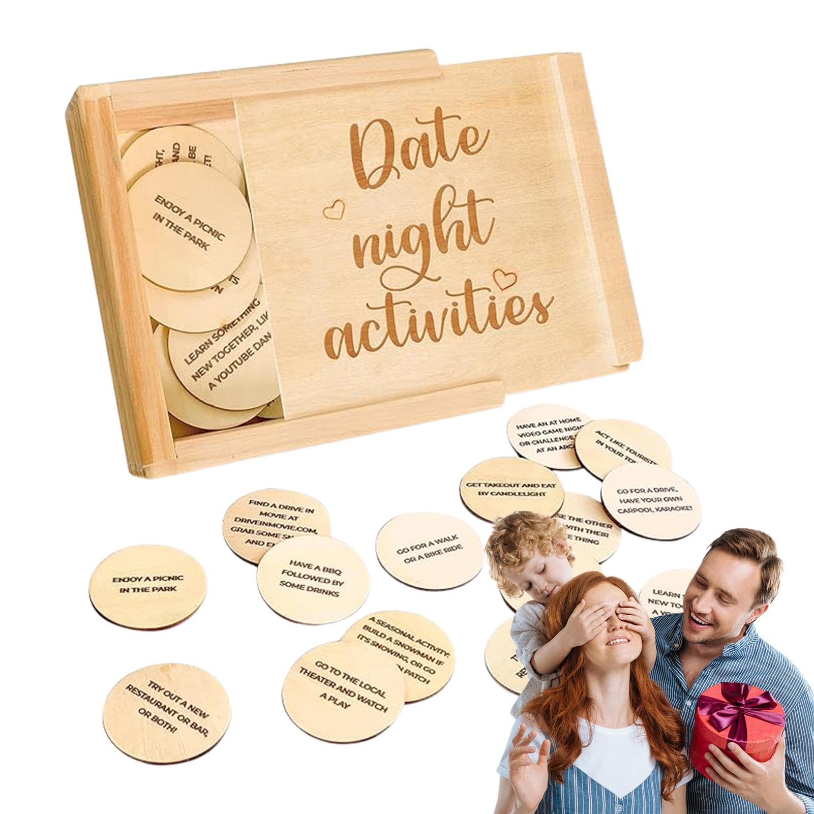 Dés De Nuit Pour Couples, Ensemble Dés Jeux Couples En Bois, Jeux De