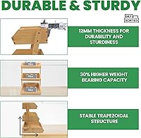 Vista 9 de GET SORTED Paquete de cesta de frutas de bambú de 2 y 3 niveles