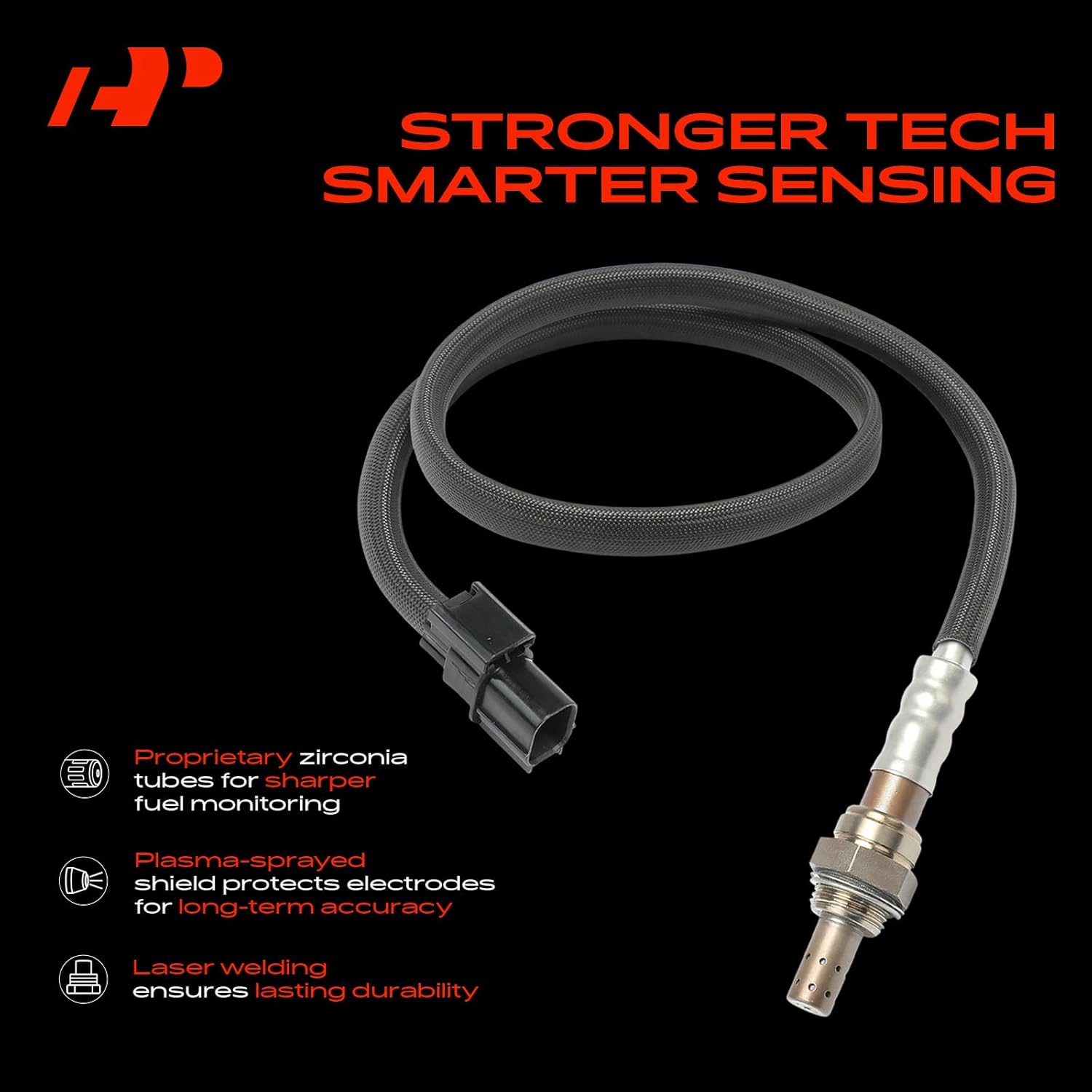 A-Premium O2 Oxygen Sensor Compatible with Honda & Acura Models - Accord, Accord Crosstour, Pilot, Odyssey, Ridgeline, Crosstour, Passport, MDX, RDX, TLX, TSX, TL, RLX, ZDX, RL, Downstream, 4 Blades