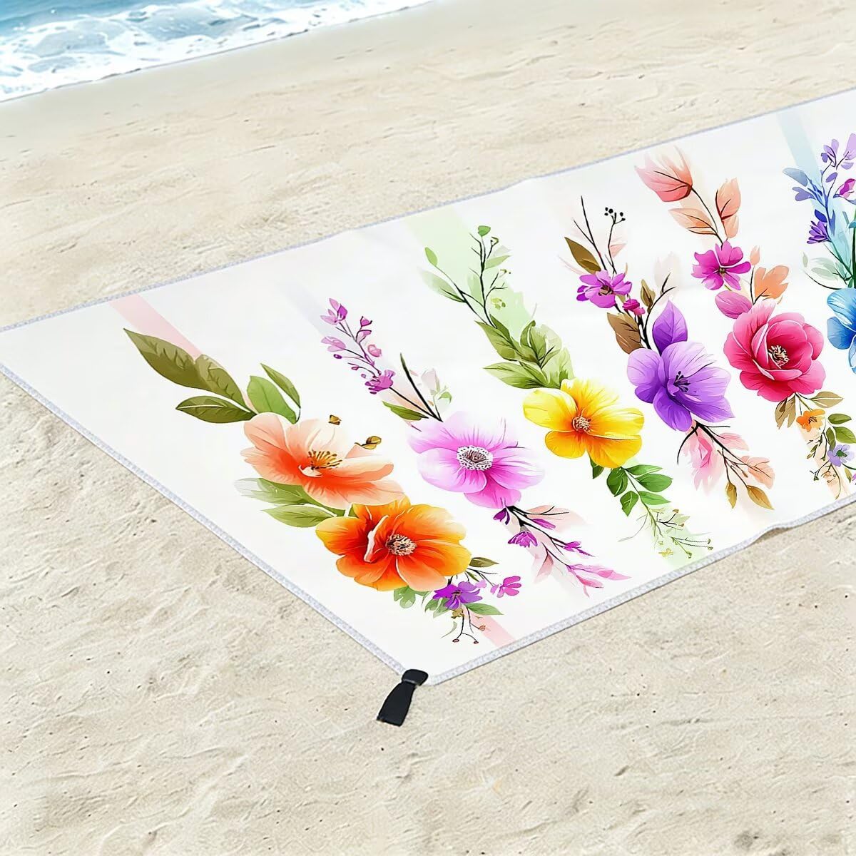 Ręcznik plażowy z mikrofibry, duży ręcznik plażowy 90 x 180 cm 2 sztuki, damski ręcznik gimnastyczny szybkoschnący, odporny na piasek ręcznik z mikrofibry, lekkie ręczniki gimnastyczne dla kobiet