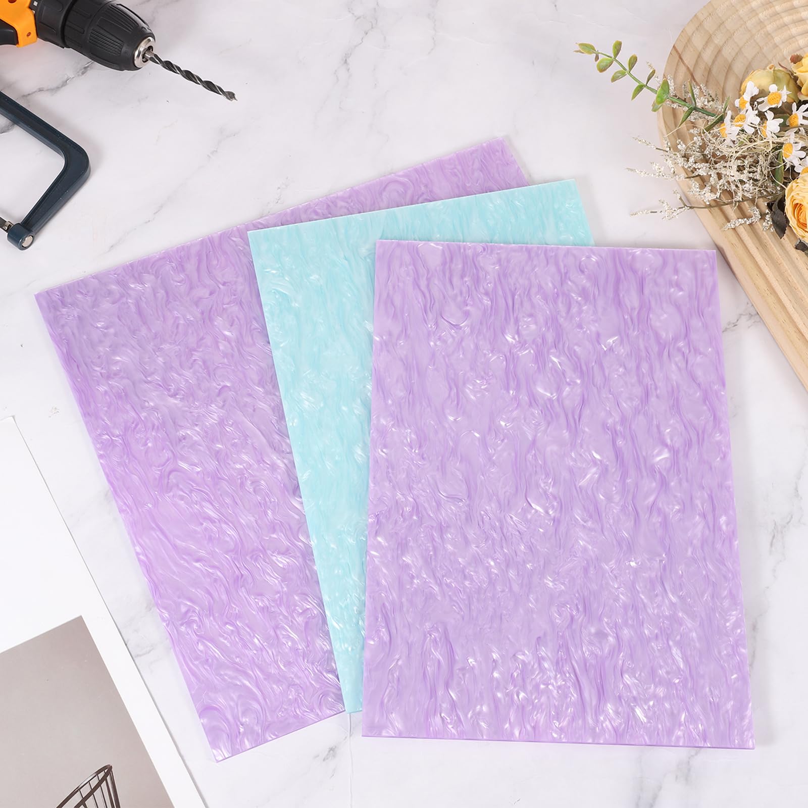 Glitter Pearl Acrylic Sheets - DIY Crafting & Laser Cutting -4