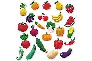 Fruit Magnets for Fridge - Adorable Magnetic Stickers for Organizing and Decorating
