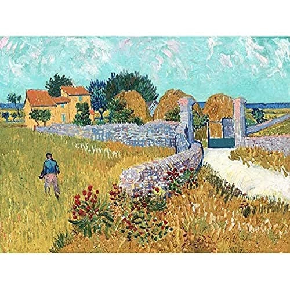 Van Gogh Farmhouse Provence 1888 Painting Unframed Wall Art Print Poster Home Decor Premium