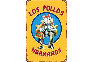 Los Pollos Hermanos Text Poster: Retro Aesthetic for Your Space