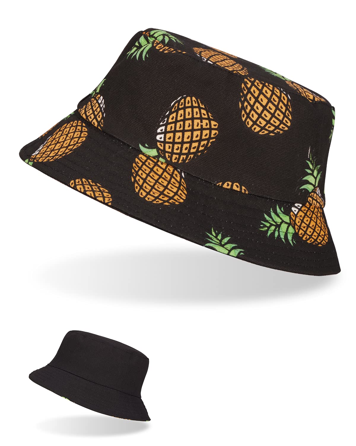 LIVACASA Sombrero Pescador Unisex Unicolor para Actividades al Aire Libre Plegable Gorra para el Sol