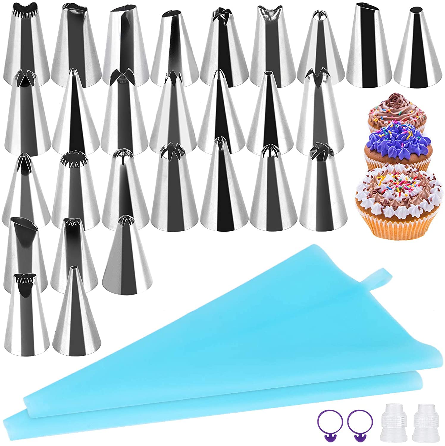 Icing and Piping tip for backery Cake Design Pack of 6