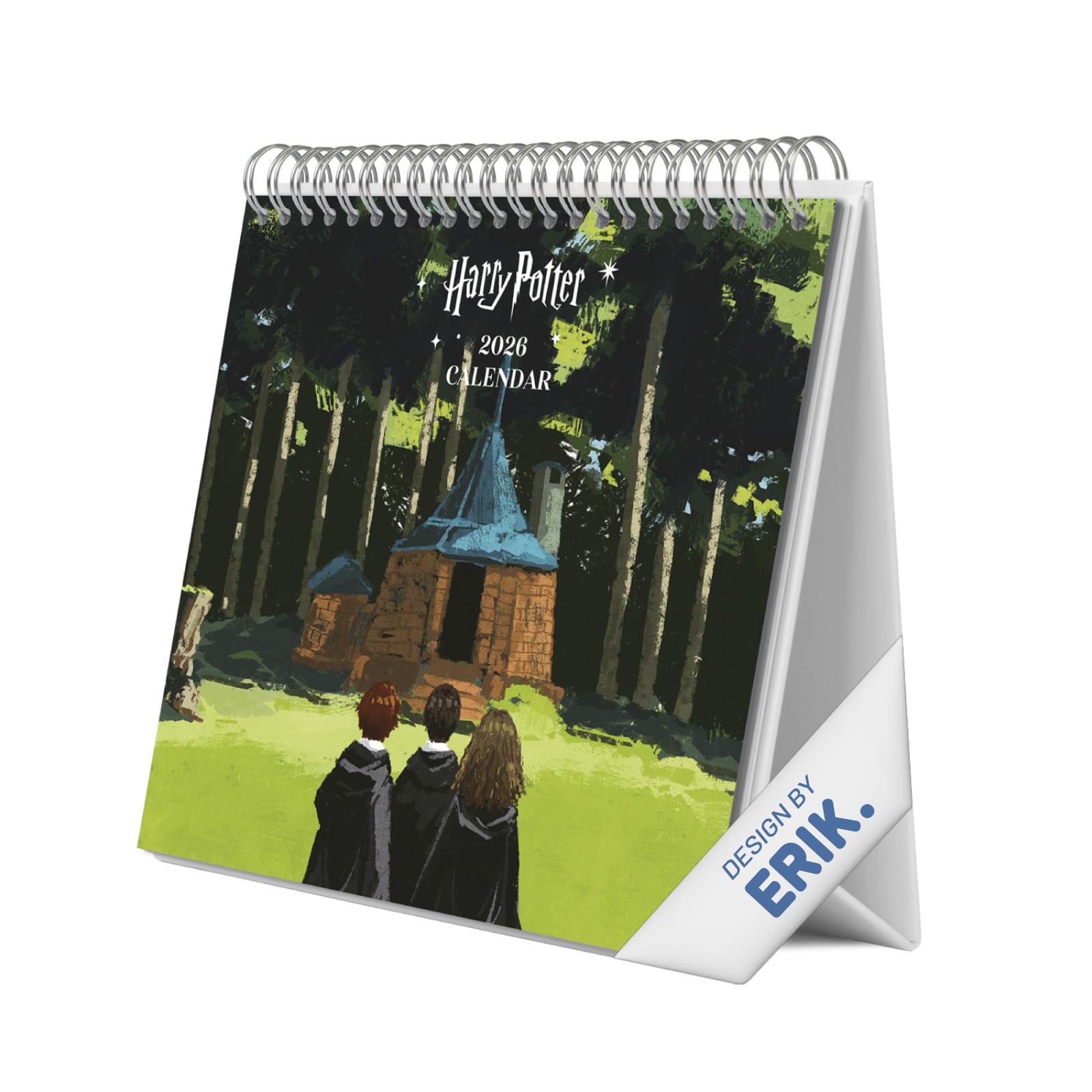 Grupo Erik Desk Calendar 2026 - Harry Potter Calendar 2026 Month To View | Monthly Desk Planner, Desktop Gifts Under 10 Pounds | Harry Potter Gifts For Friends