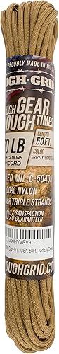 Miniatura 84 de TOUGH-GRID - Cuerda paracaídas de 340 kg, cuerda paracaídas 100% nailon Mil-Spec tipo IV utilizada por el ejército de Estados Unidos, ideal