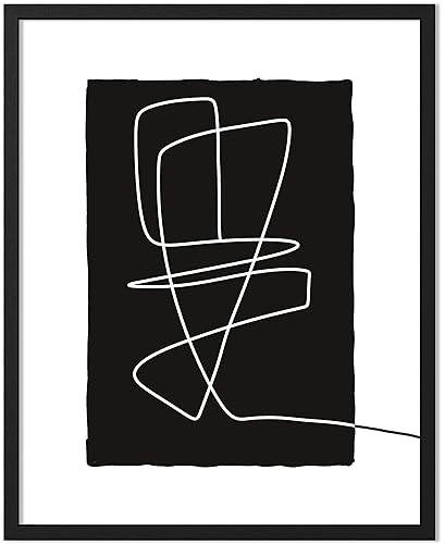ORANGE GROVE PRINT SHOP Abstract Wall Art Black and White Bathroom Decor Black and White Wall Art Modern Wall Art Matisse Wall Art Black and White