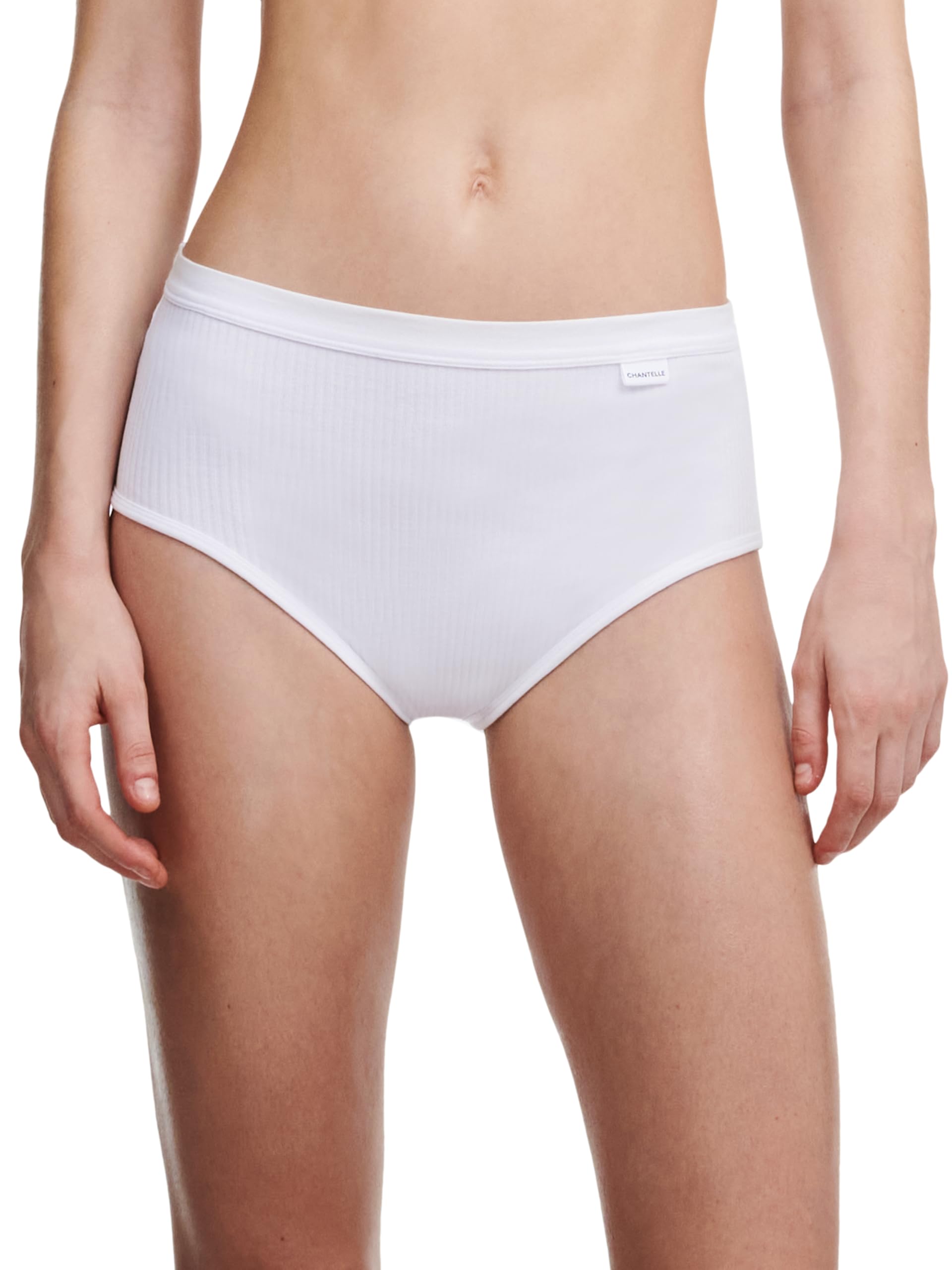 Chantelle Women's Cotton Comfort High Waist Brief, White, XL