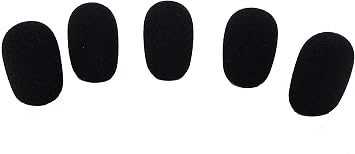 Tetra-Teknica XFFZ5P-BLK شاشة عرض وسماعة ميكروفون ، لون أسود ، 5 -حزمة