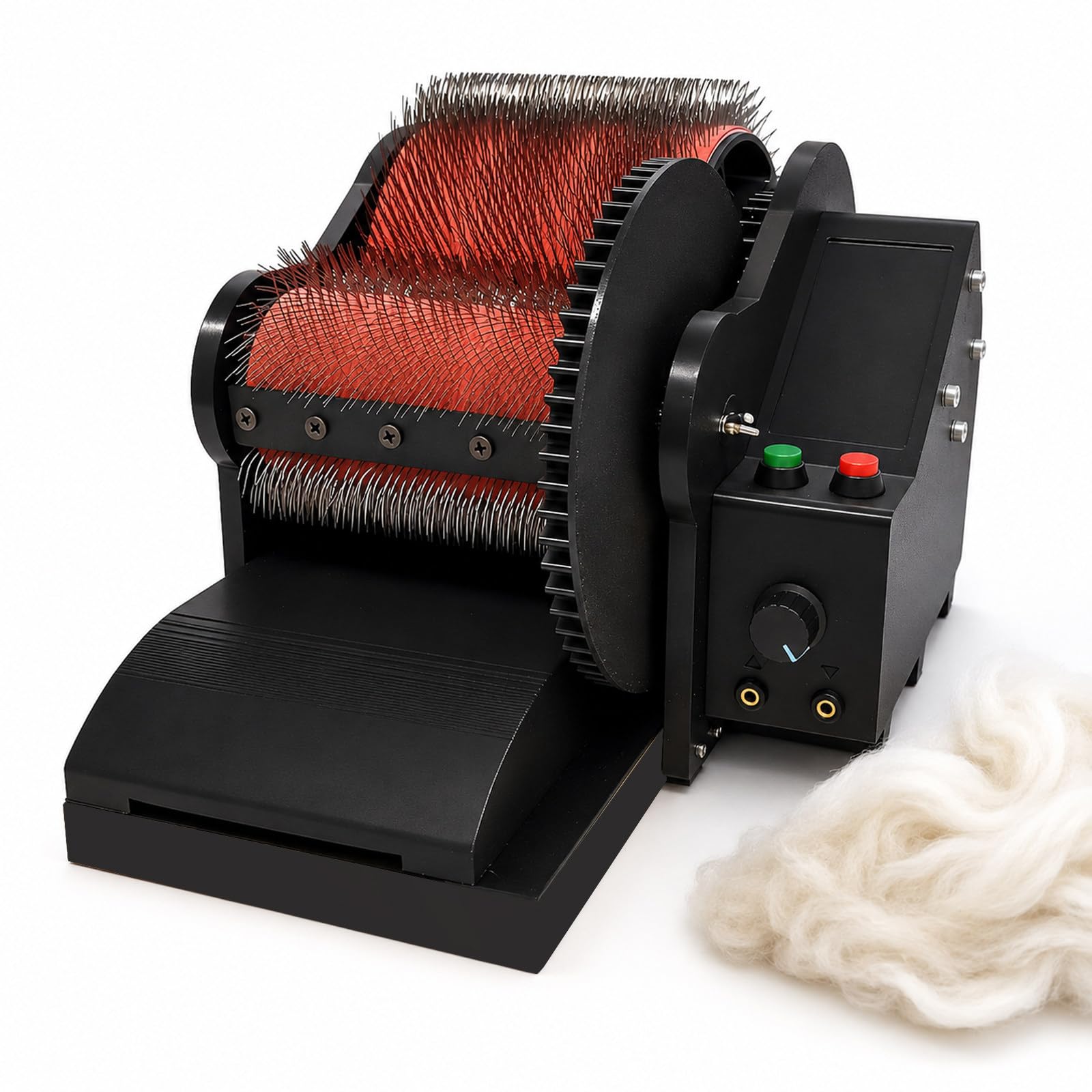 Wool Felt Drum Carder, Electric Wool Carding Machine, for Combing Blending