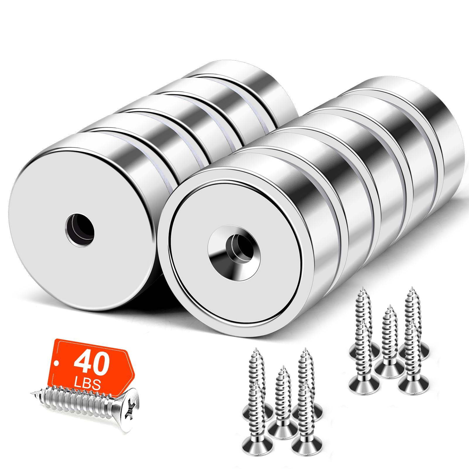 MIKEDE Magnetic Hooks Heavy Duty 150LB Strong Magnet with Screw Hole — Amazon image 12