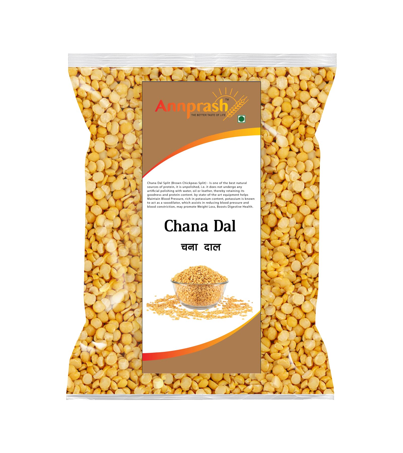 Annprash Organic Unpolished Chana Dal 4 kg Pack Rich in Protein |No Cholesterol or Additives,Organic Healthy Gluten Free and Unpolished/Pesticides Free | Rich In Protein, Minerals / Unpolished Chana Dal (B0CJXYK32B) Amazon Price History, Amazon Price Tracker