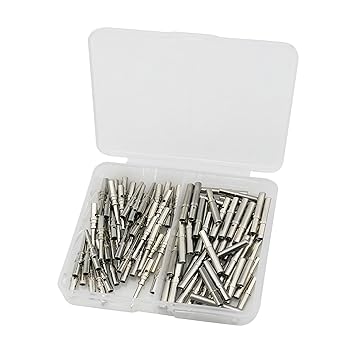Solid Contacts DT Series Connector Terminal Kit Size 16, Male Pins replace 0460-215-16141 Female Sockets replace 0462-209-16141 for 14-16 Awg Wire Size (50 Pairs)