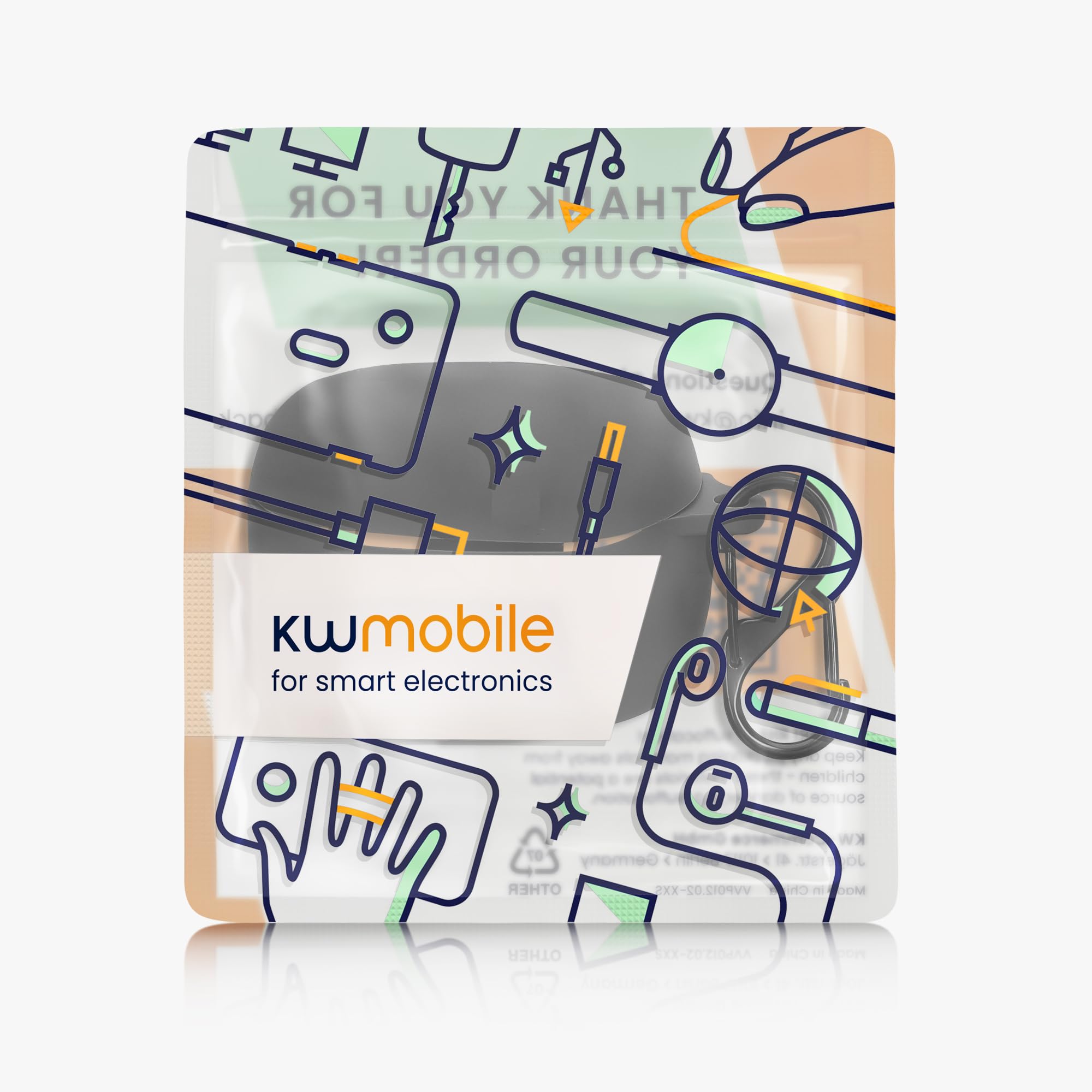 kwmobile Etui kompatybilne ze słuchawkami JBL Tune Beam 2 - silikonowe etui ochronne Case Cover ochraniacz w kolorze czarnym