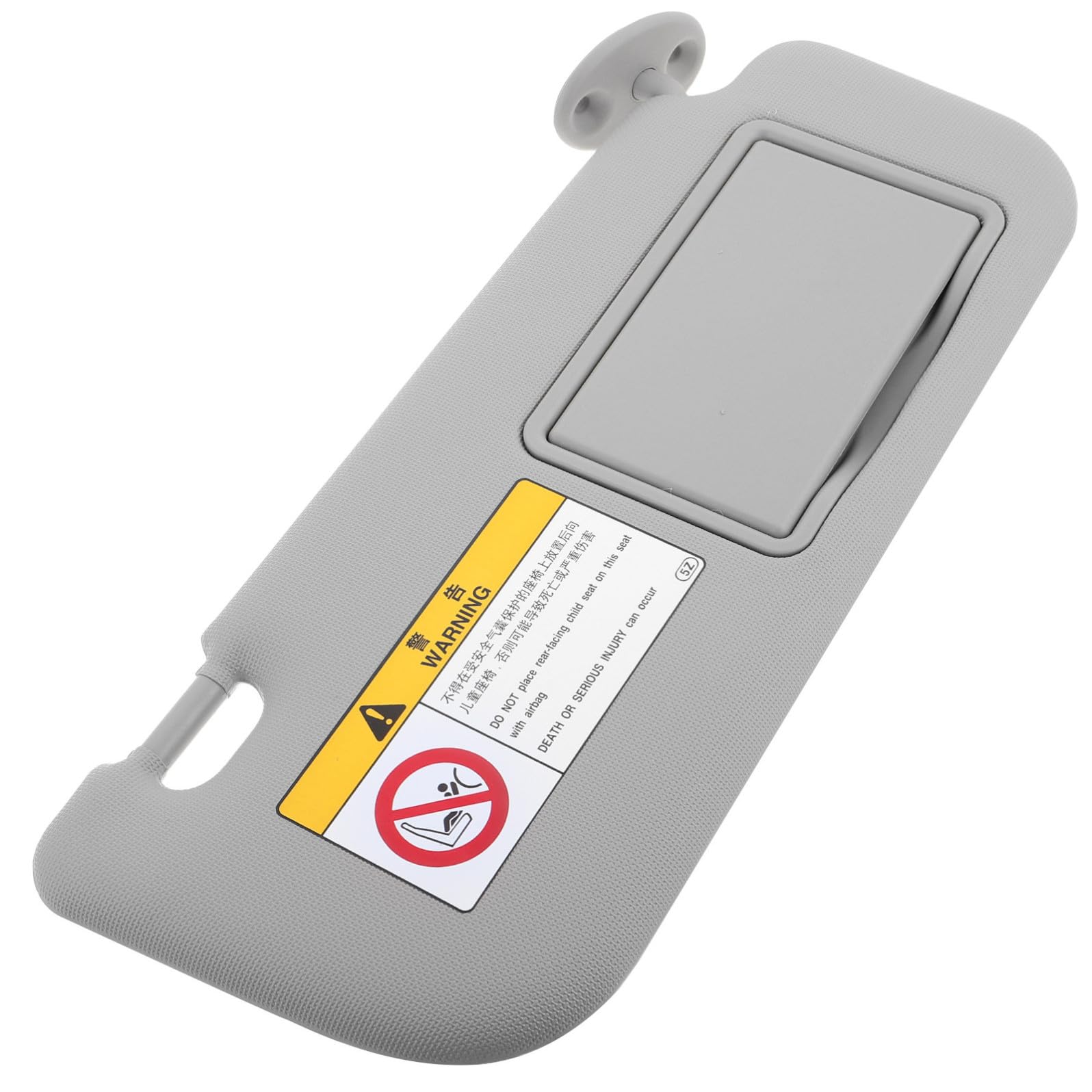 Generico Aletta Parasole per Auto Destra con Specchio in Pvc e Abs, Parasole Interno Pratico per Veicolo, per Viaggi e Comfort Migliorato