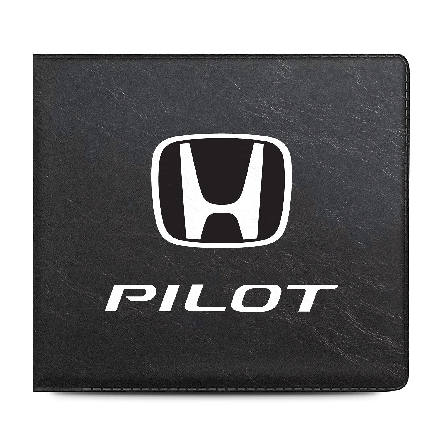 iPick Image Made for - Honda Pilot Car Auto Insurance Registration Black PVC Document Holder Wallet