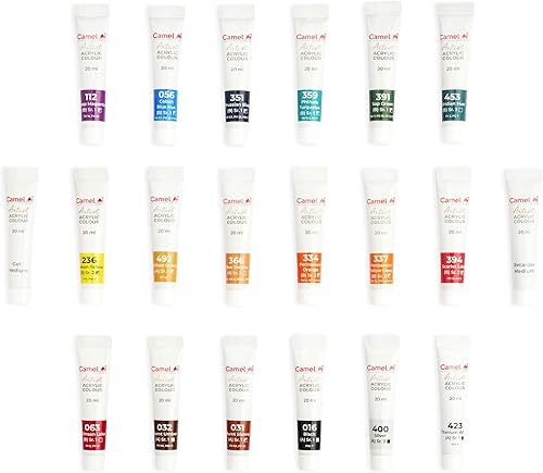 Miniatura 5 de Kokuyo Camlin Artist - Colores acrílicos - 18 tonos, 0.7 onzas líquidas