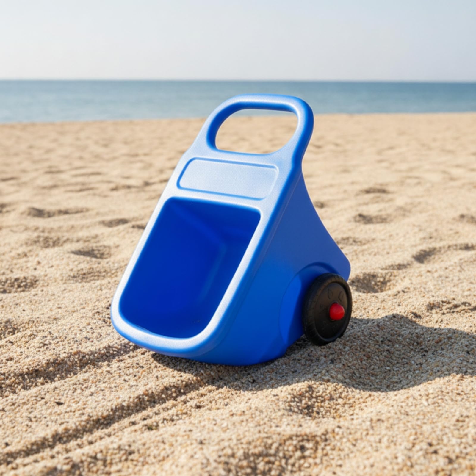 Gralara Brouette en Plastique Robuste Brouette à Pousser Lavable Jouet à Pousser pour Enfants, Jardin, Vert