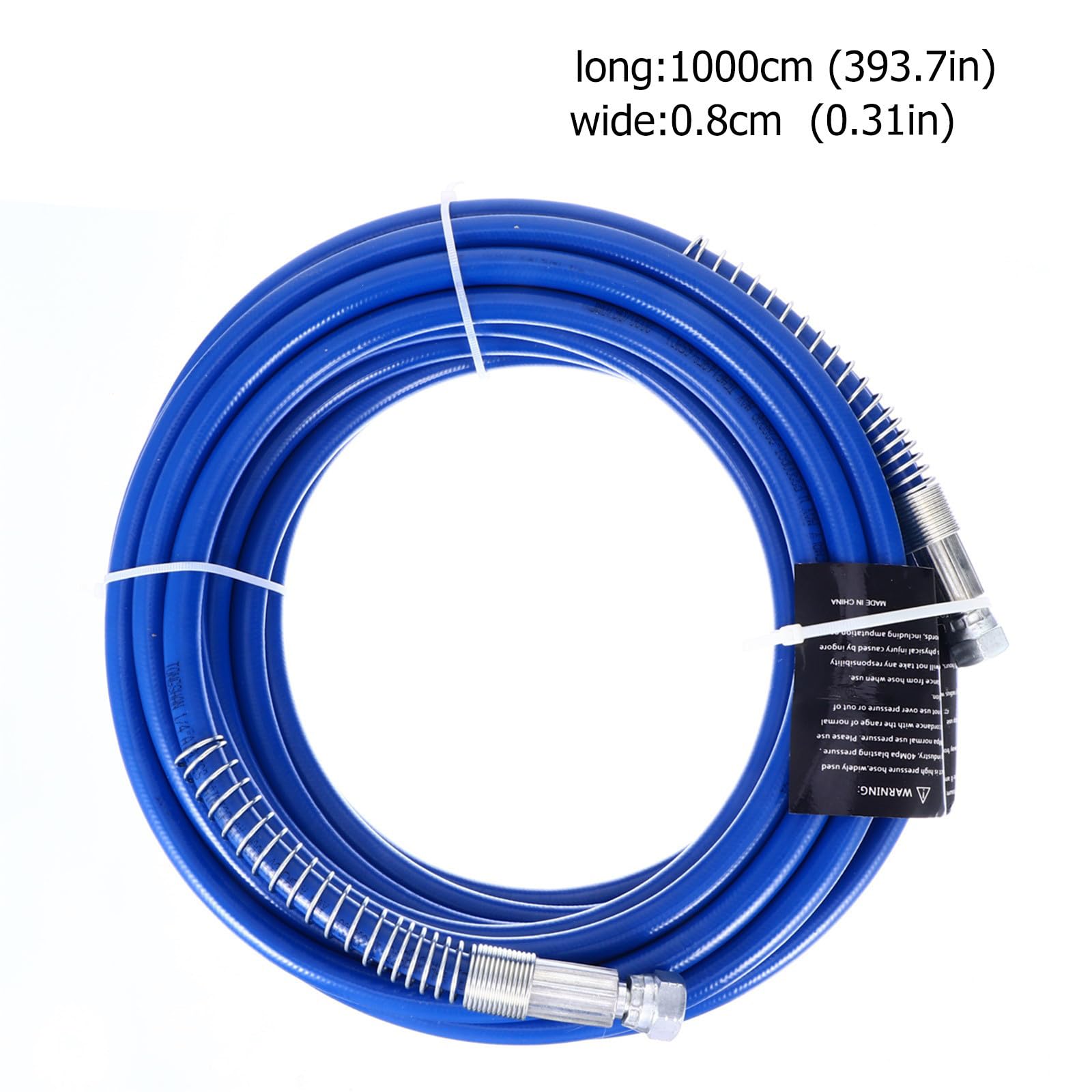 Cabilock Manguera de Pintura sin Aire de 1/4 Pulgada 49ft, Látex Azul