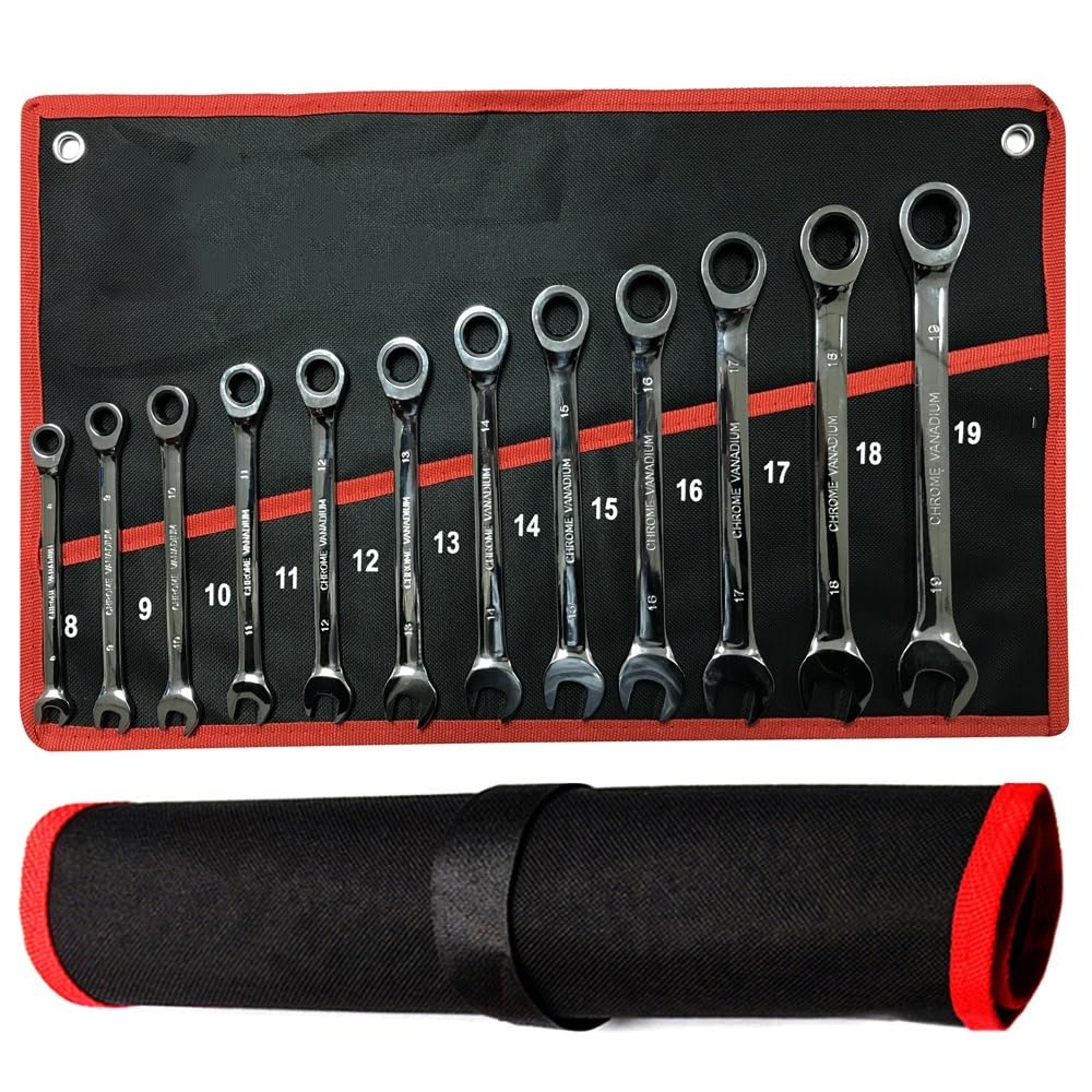 voor thuis- en autoreparatie Sleutel Ratchet Moersleutel Set 72 Tandwiel Ring Torque Socket Moersleutel Set Metrische Combinatie Ratchet Spanners Set Car Repair Tools Multifunctioneel gereedschap
