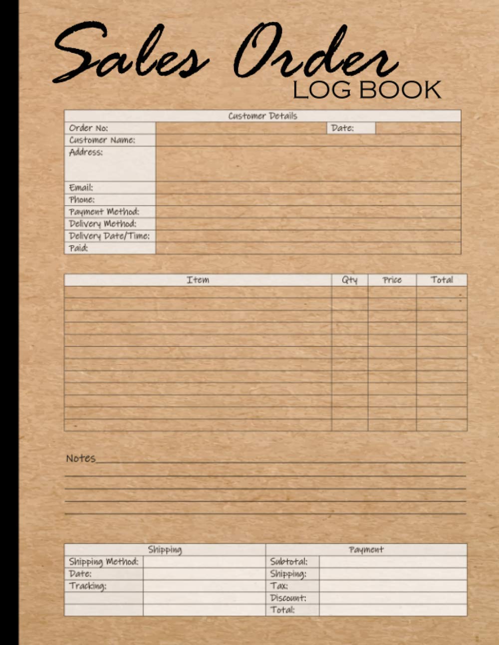 Sales Order Log Book: Order Book For Small Business - The Ideal Daily Customer Order Tracker Paperback – 29 Oct. 2020