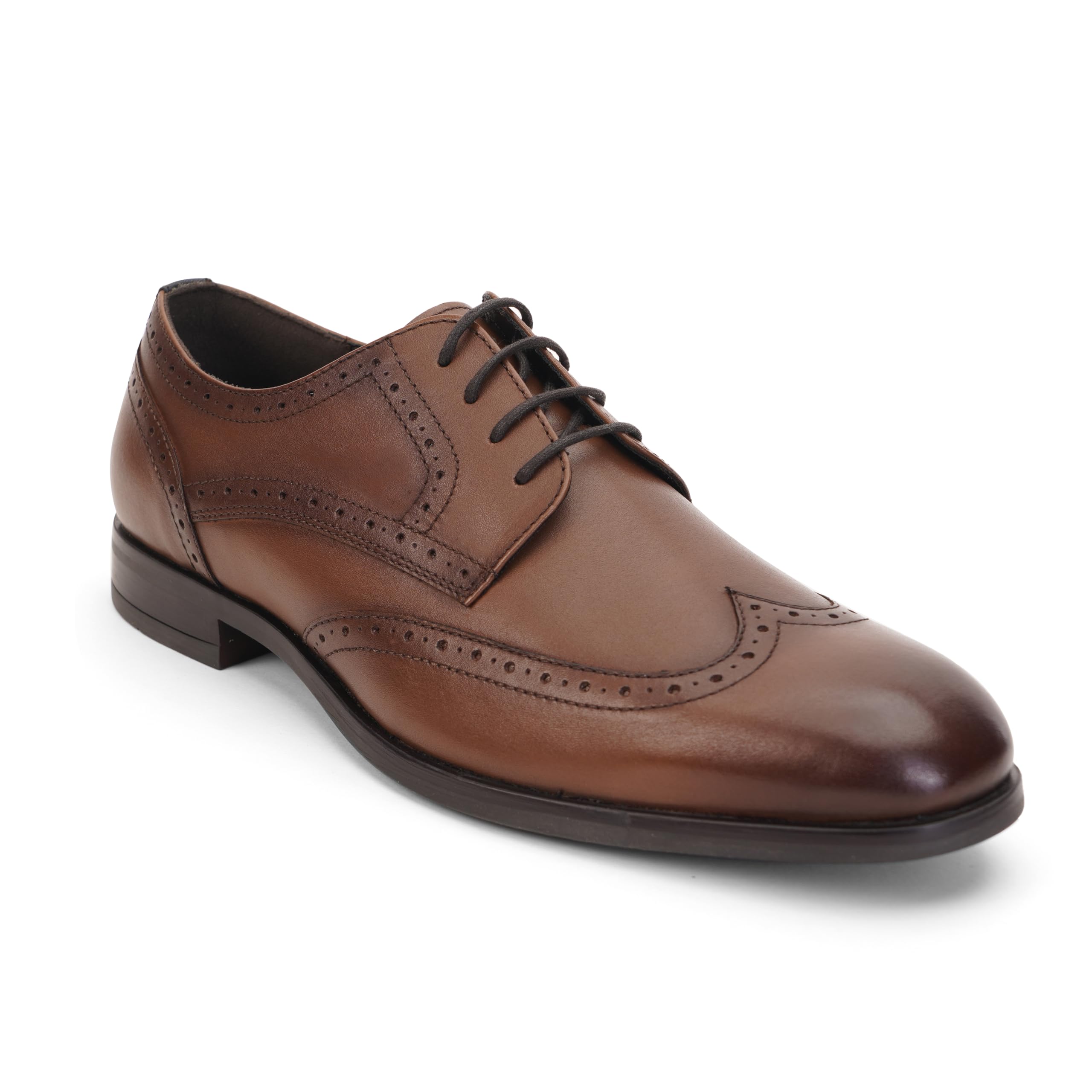 thomas crick Men’s Genuine Leather Brogue Shoes | Premium Slip-On Formal Dress Shoes with Cushioned Insole & Anti-Slip Sole for Office, Wedding & Business Wear-picture-38