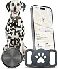 Dog Tracker Tag (iOS Only) GPS Pet Tracking Smart Tag for Dog Collars, iPhone Airtag, Animal Finder, Compatible with Apple Find My App