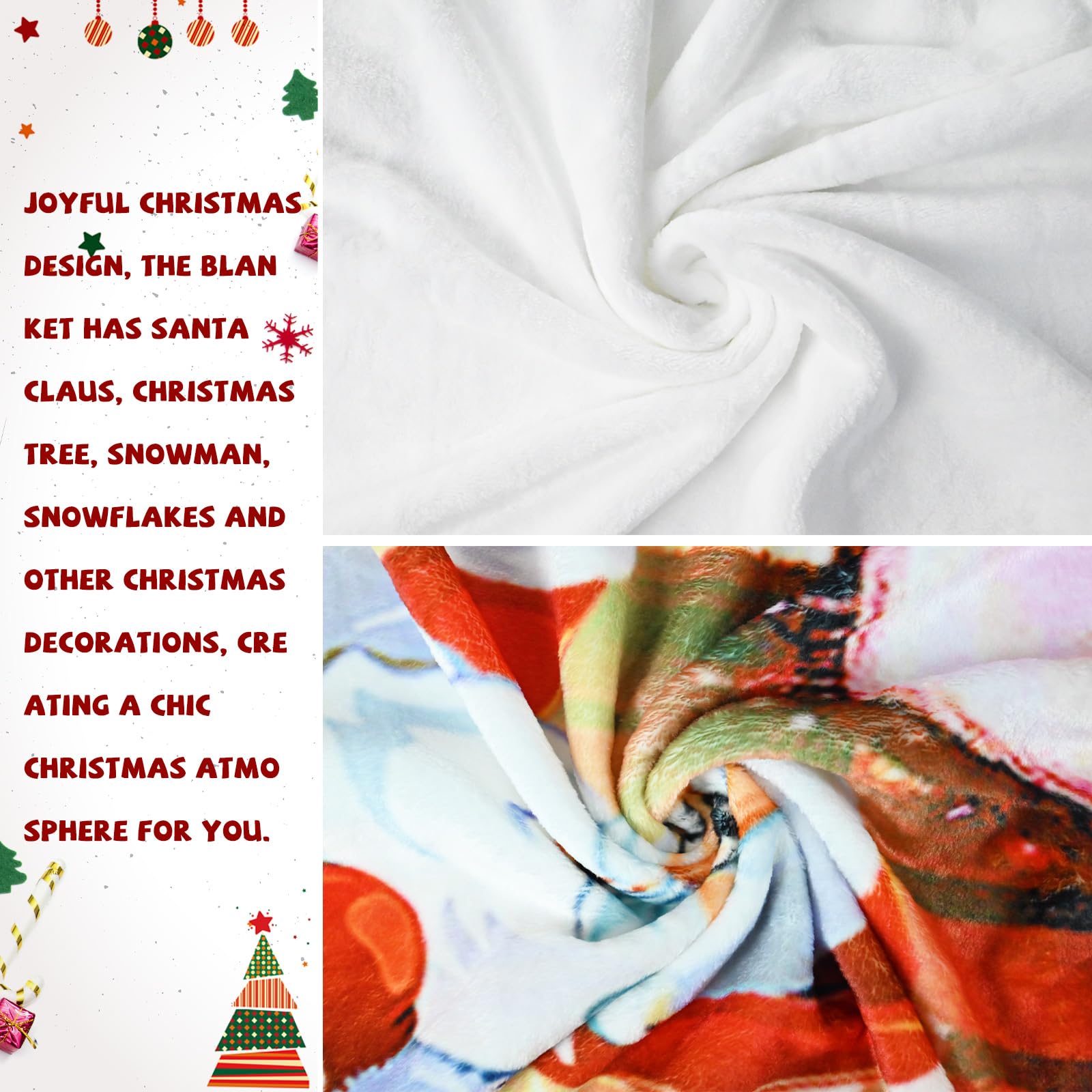 Christmas Reversible Flannel Blanket for Children Children, Teens, Adults - Image 3