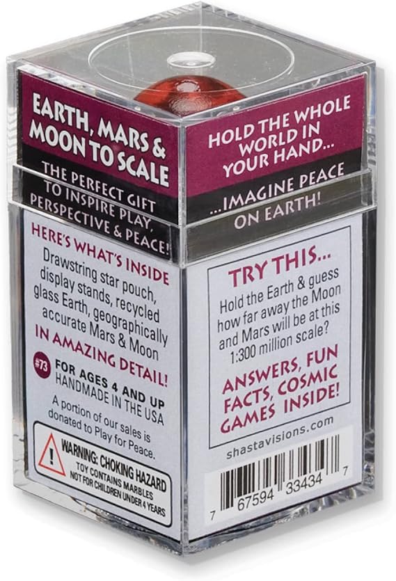 Earth, Mars, and Moon to Scale Box Set