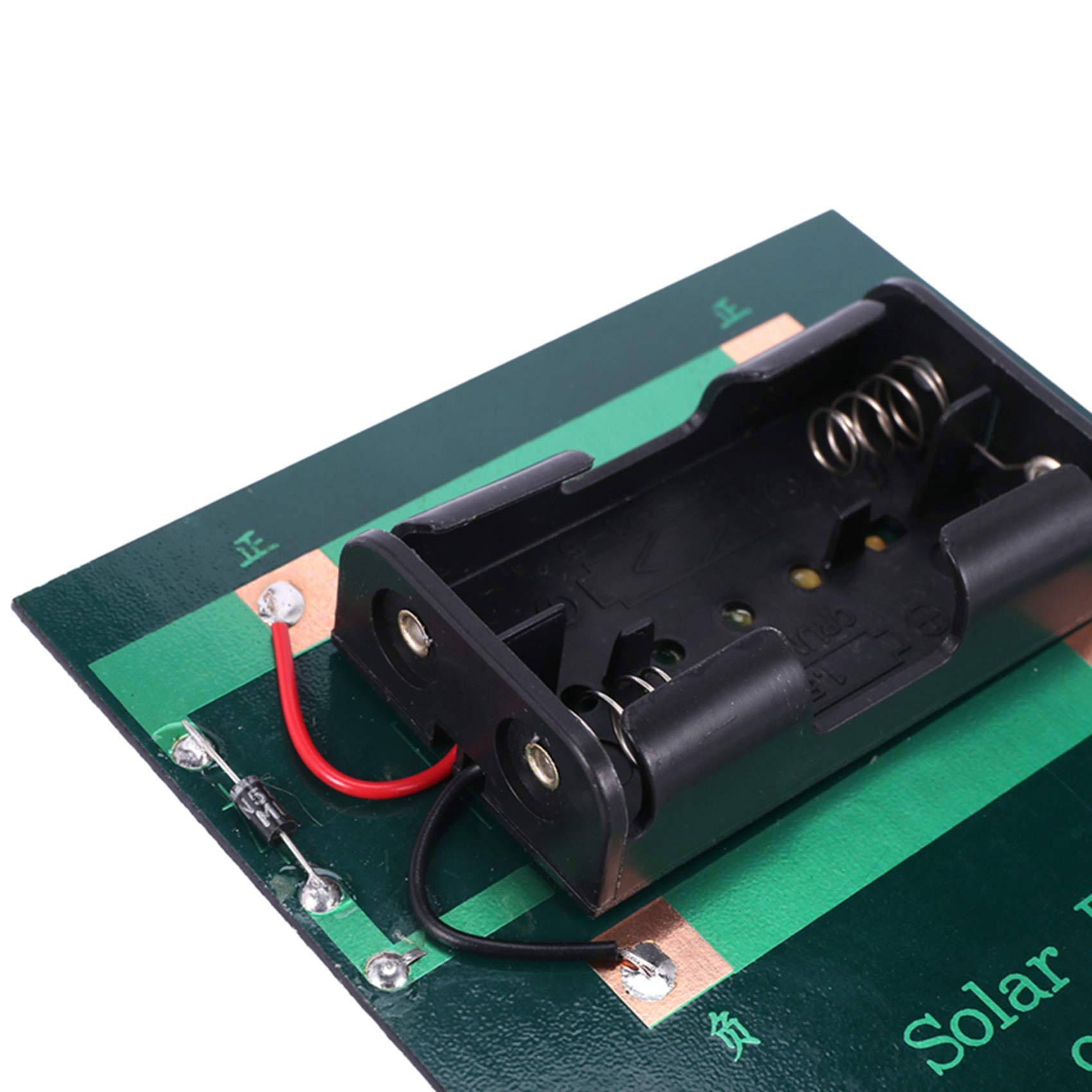 pizarra 1W 4V Rechargeable AA Battery Solar Cell Charger with Base for 2xAA Batteries Charging Directly