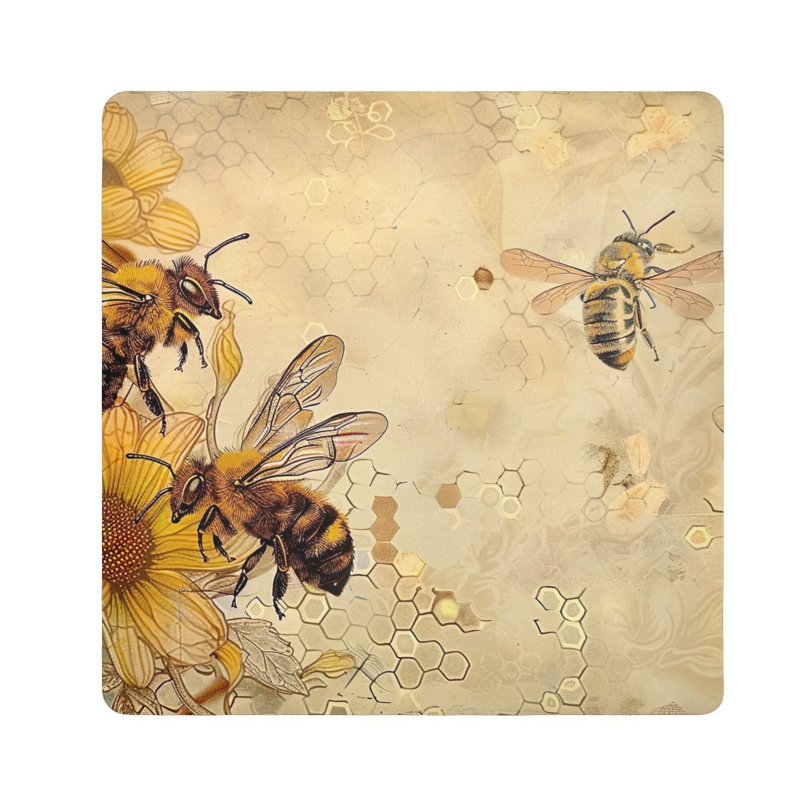 ODAWA Protective Camera Wrap Vintage Bees Gold Self Adhesive Cloths 13.8